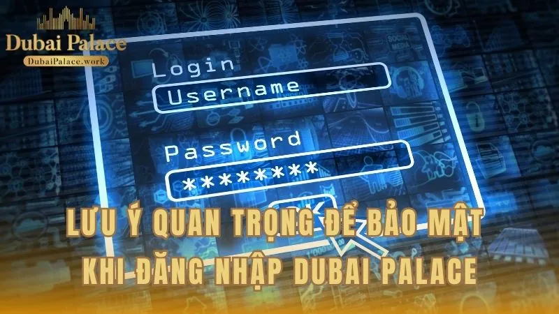 Cách thức bảo mật thông tin khi đăng nhập vào Dubai Palace
